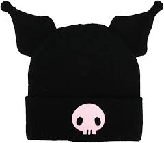 Hello Kitty Kuromi W/ Ears - Cuffed Beanie