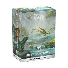 Dragon Shields: (100) Matte Dual Art - Magic the Gathering - Landfall Series - Misty Rainforest