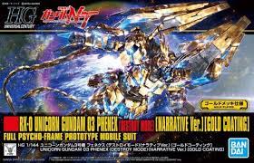 #216 Unicorn Gundam 03 Phenex Destroy Mode (NT Ver.) (Gold Coating)  HG