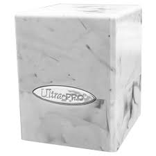 Satin Cube: Marble - Black/White