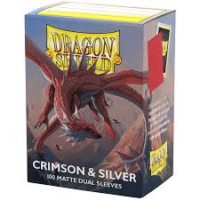DS: Matte Dual - Crimson & Silver (100pc)