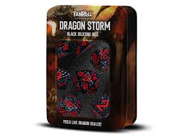 Dragon Storm: Silicone Dice - Black Dragon Scales