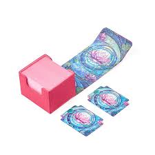 Arcane Fortress: Standard Deck Box - Radiant 100+ Stained Glass Blossom Grace