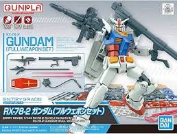 RX-78-2 Gundam (Full Weapon Set) "Mobile Suit Gundam", Bandai Hobby Entry Grade