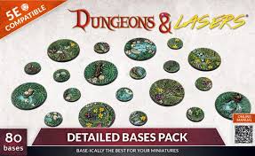 Dungeons & Lasers: Miniatures - Detailed Bases Pack