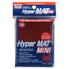 KMC Sleeves: Mini Hyper Mat - Red (60ct)