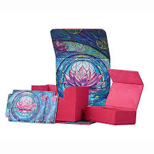 Arcane Fortress: Deluxe Deck Box - Radiant 100+ Stained Glass Blossom Grace