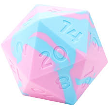 Baby Dice: Baby Blue and Powder Pink Swirls