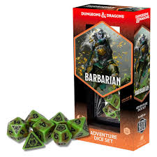D&D Adventure Dice: Barbarian Green & Brown
