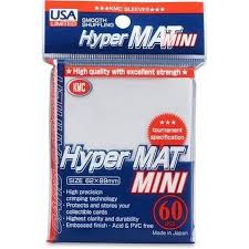 KMC Sleeves: Mini Hyper Mat - White (60ct)