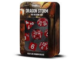 Dragon Storm: Silicone Dice - Red Dragon Scales