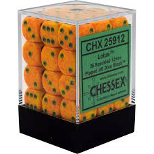 CHX25912 (Speckled Lotus) 12mm d6 Dice Block(36 Dice)