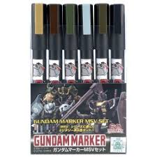 GMS127 Gundam Marker MSV Set (Set of 6 Markers) GSI Gundam Marker