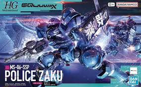 Bandai 1/144 HGGQ MS-06-SSP Police Zaku "Gundam GQ" Plastic Model Kit