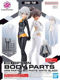 #12 Option Body Parts Arm Parts & Leg Parts (White/Black)