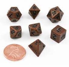 Copper - Metal Mini Dice