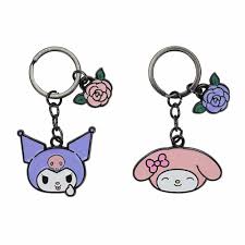 Kuromi/My Melody Besties - Metal Keychain