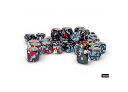 CHX 24808 Brush (Dark Side/Blue) 12mm d6 Dice Block