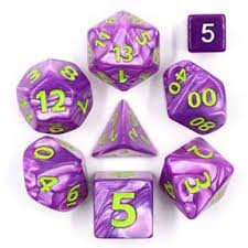 Purple Pearl - Giant Dice Set