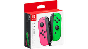 Switch JoyCon Neon Green/Neon Pink