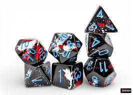 CHX 24408 Brush (Dark Side/Blue) Polyhedral 7-Die Set