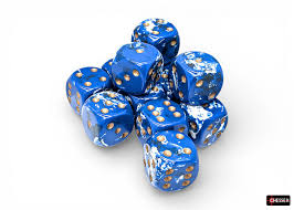 CHX 24606 Brush (Wavebreak/Gold) 16mm d6 Dice Block