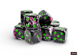 CHX 24814 Brush (Paintball/Green) 12mm d6 Dice Block