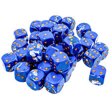 CHX 24806 Brush (Wavebreak/Gold) 12mm d6 Dice Block