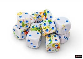 CHX 24609 Brush (Breezy/Blue) 16mm d6 Dice Block