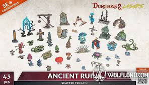 Dungeons & Lasers: Expansion Set - Ancient Ruins Scatter Terrain