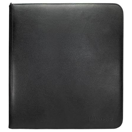 UP: Vivid 12-Pocket Zippered Pro-Binder - Black