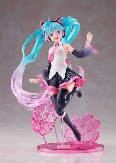 Hatsune Miku: 14th Anniversary AMP Figure - Happy Cat Version