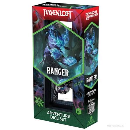 D&D Adventure Dice: Ranger Black/Blue - Ravenloft