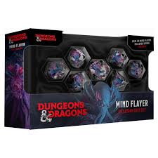 DND Monsters: Resin Inclusion Dice Set - Mind Flayer