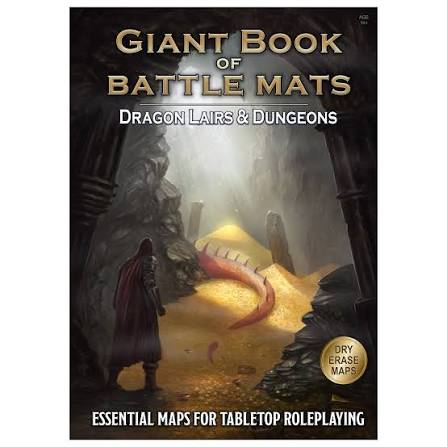 Dragon Lairs & Dungeons: Giant Book of Battle Mats