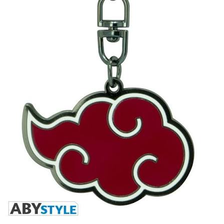 Naruto Shippuden Metal Keychain: Akatsuki Cloud