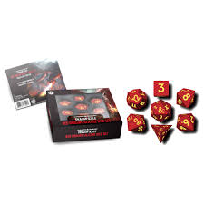 D&D Dragon Scale: Silicone Dice - Red Dragon Scales