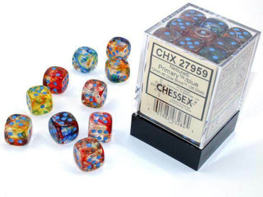 CHX 27959 (Primary/blue) 12mm d6 Dice Block (36dice)