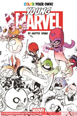 Color Your Own Little Marvel By Skottie Young TPB