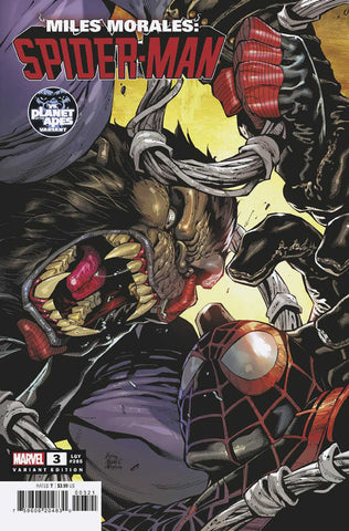 Miles Morales Spider-Man #3 Stegman Planet Of The Apes Variant