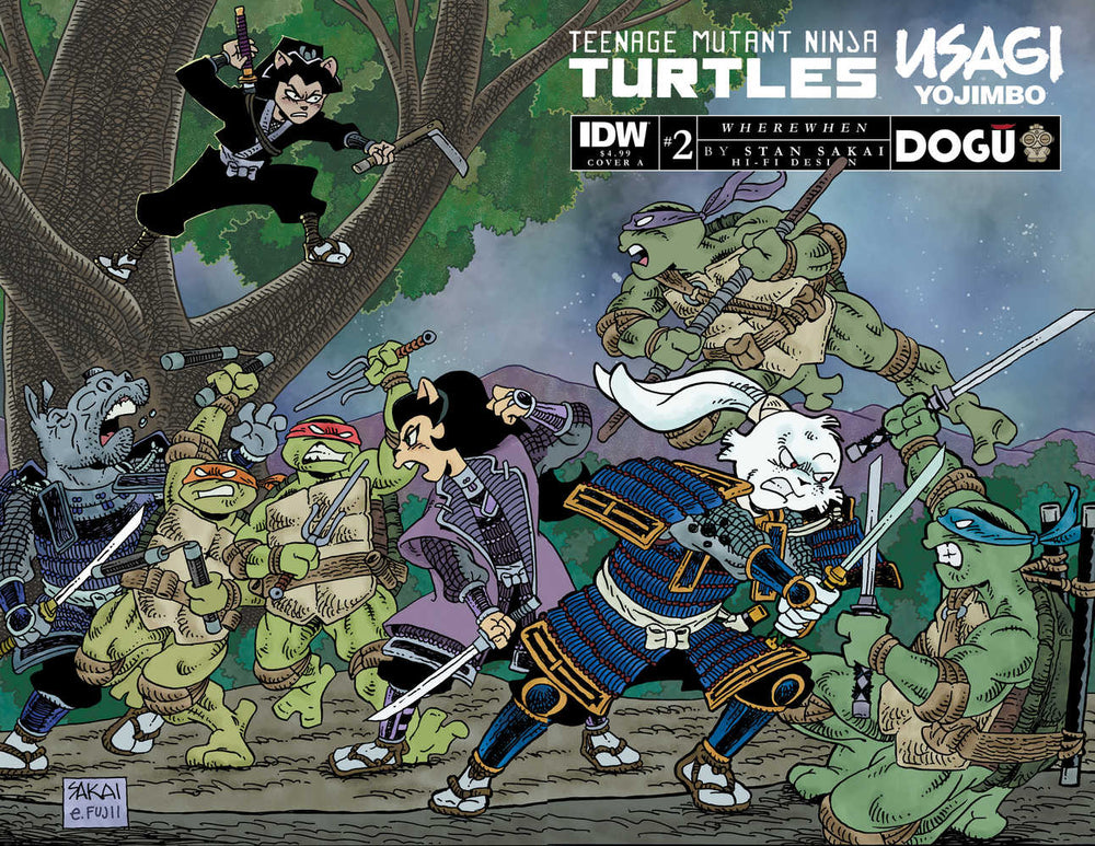 Teenage Mutant Ninja Turtles Usagi Yojimbo Wherewhen #2 Cover A Sakai