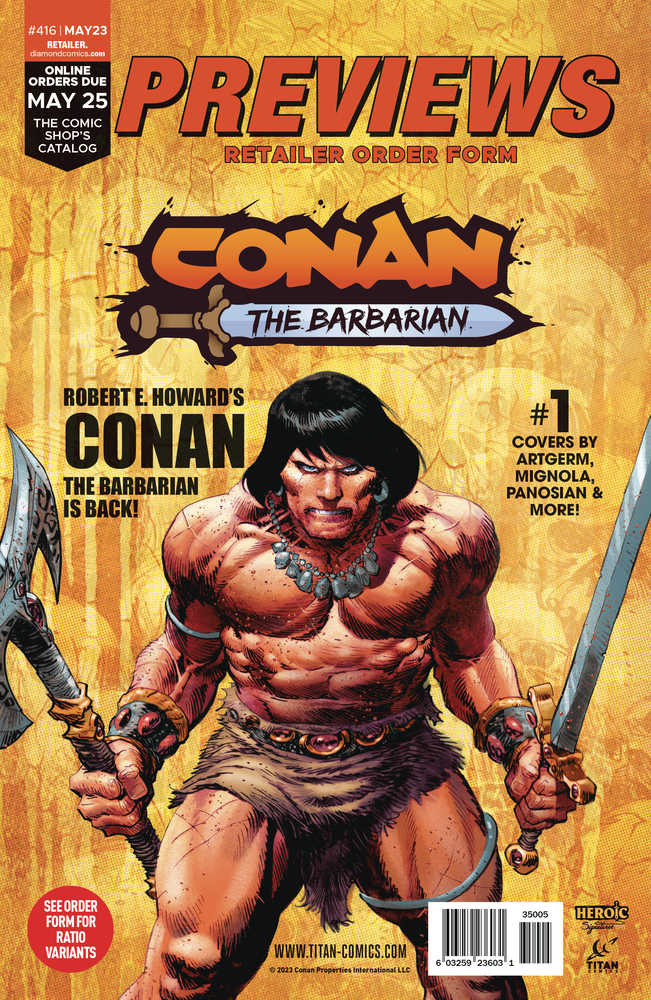 Previews #416 May 2023 Retailer Order Form Extras