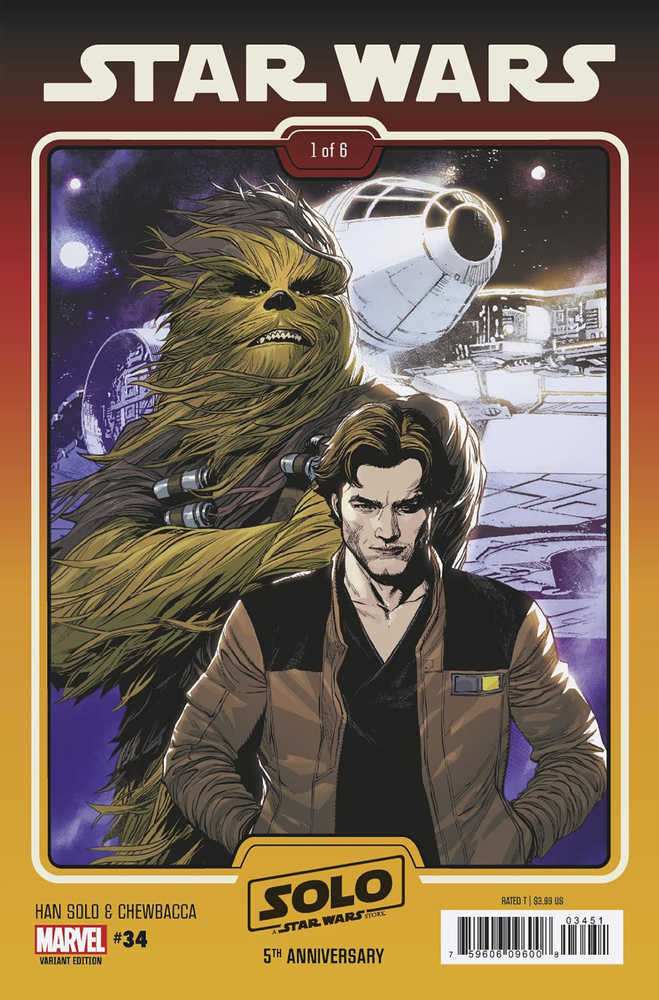 Star Wars #34 Yu Solo & Chewbacca Solo 5TH Anniv Movie Variant