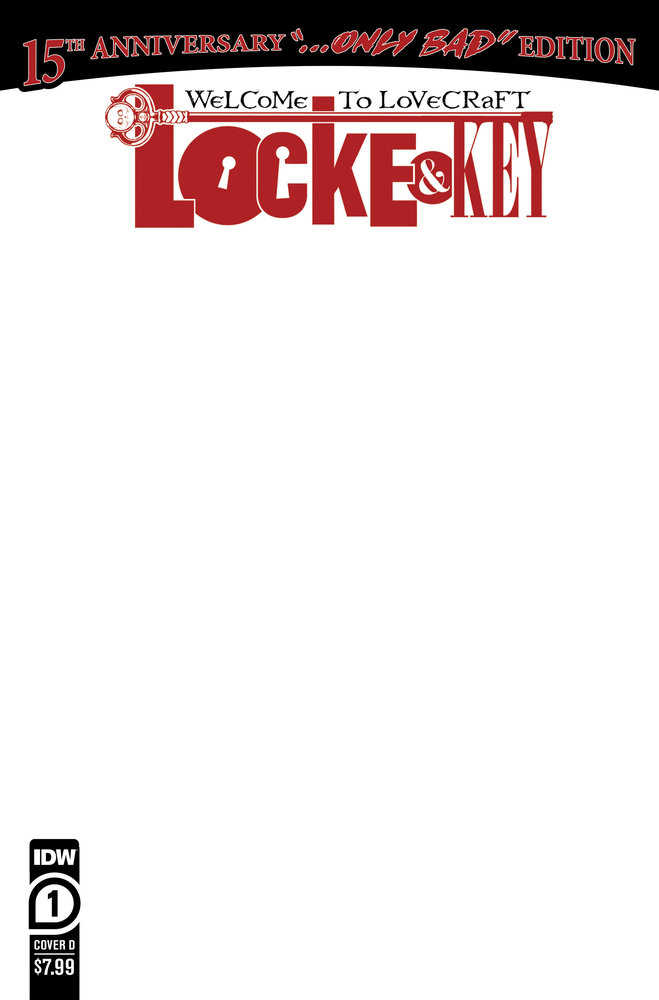Locke & Key: Welcome To Lovecraft #1--15th Anniversary Edition Variant D (Sketch)
