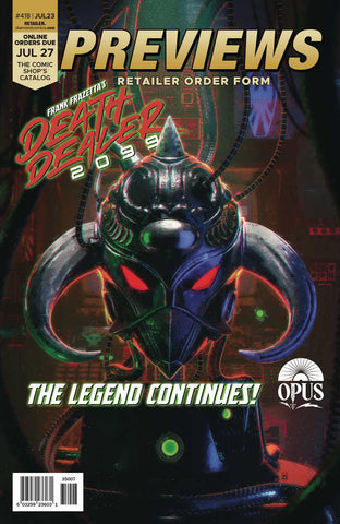 Previews #418 July 2023 Retailer Order Form Extras