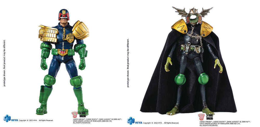 Judge Dredd Gaze Into Fist Of Dredd Previews Exclusive 1/18 Scale Action Figure 2pk (Ne