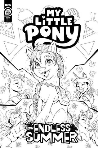 Idw Endless Summer--My Little Pony Variant Ri (10) (Coloring Book Variant)