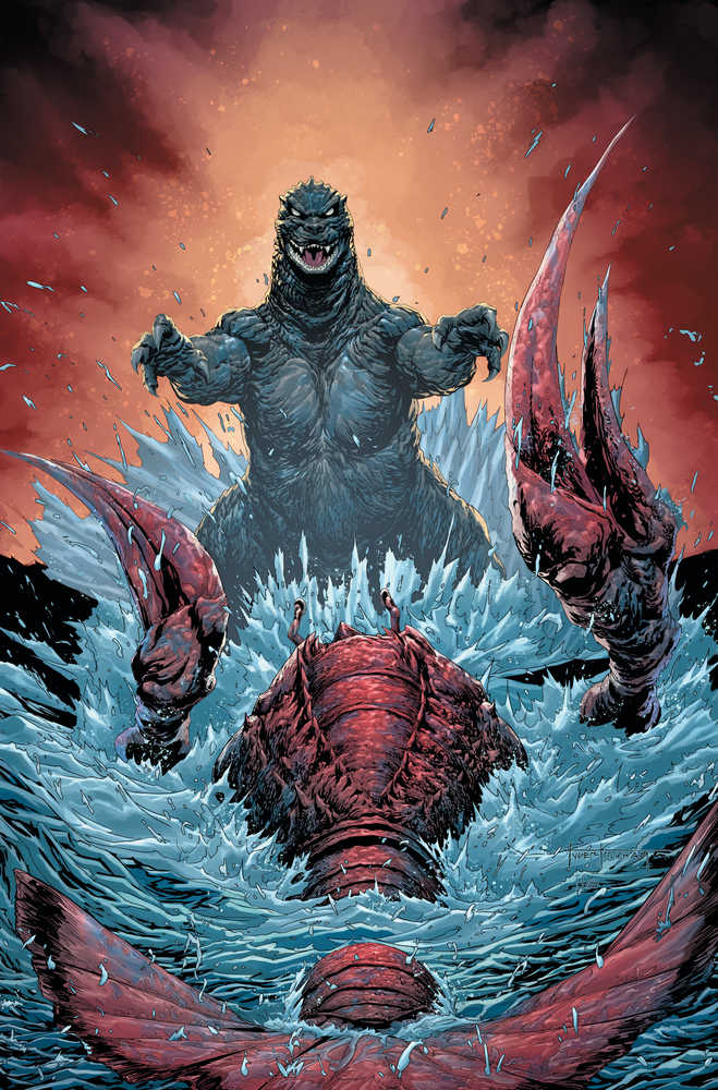 Godzilla Here There Be Dragons #4 Cover C 10 Kirkham Full Art