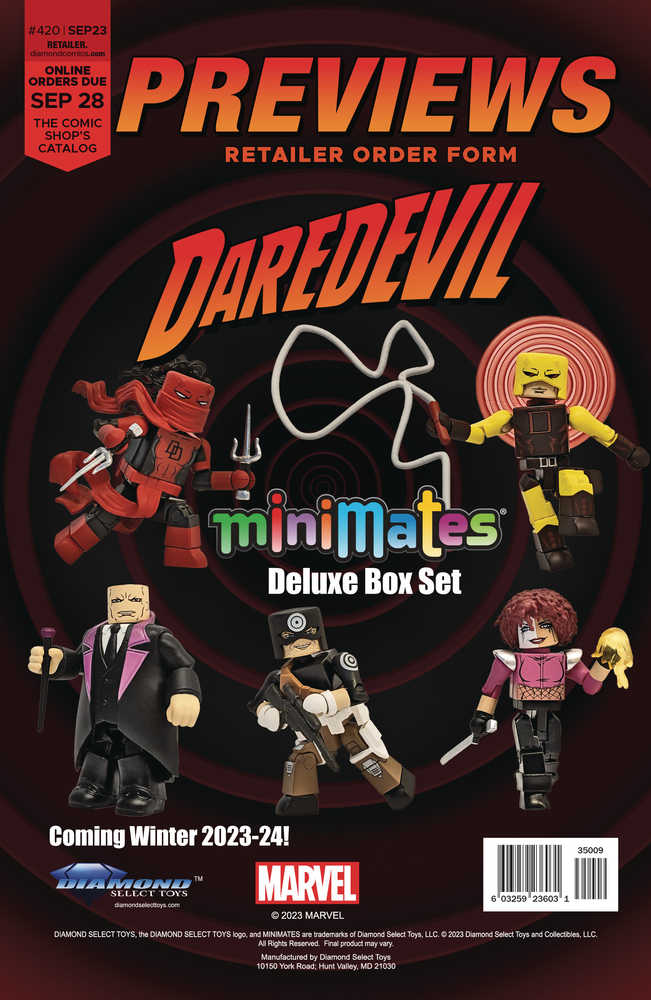 Previews #420 Sept 2023 Retailer Order Form Extras