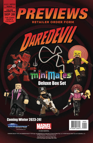 Previews #420 Sept 2023 Retailer Order Form Extras